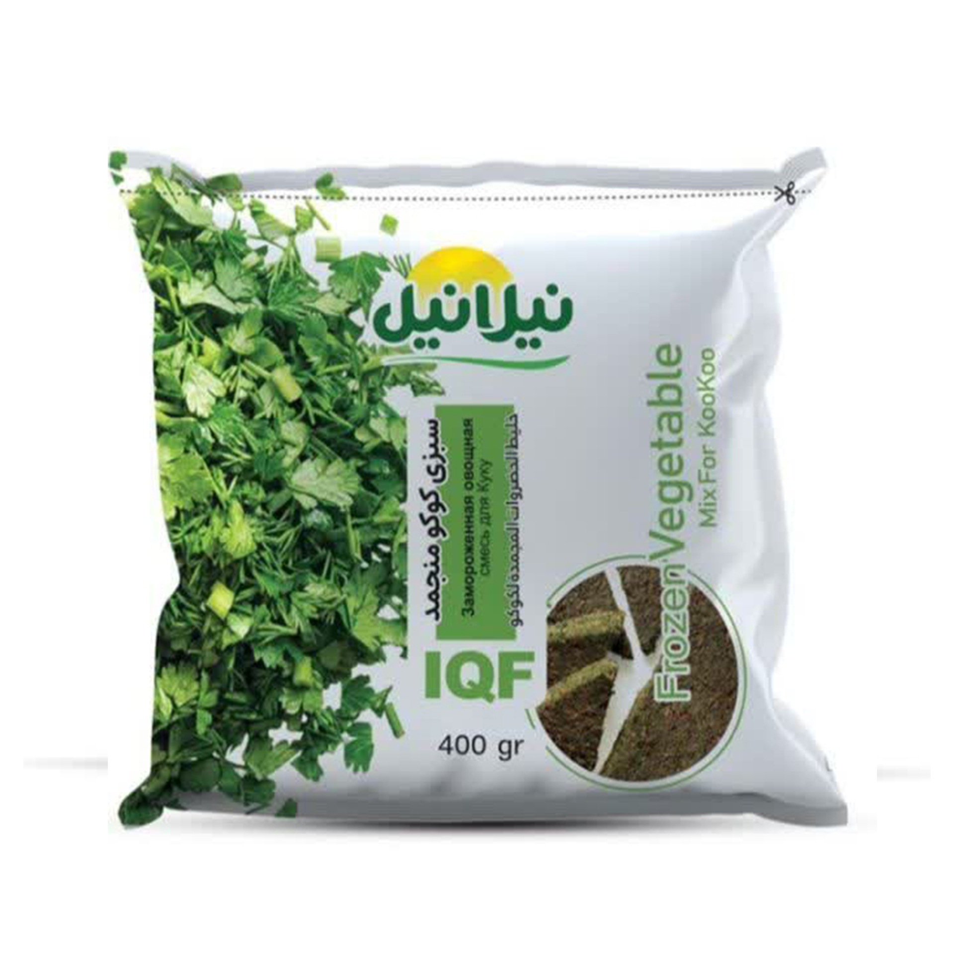 سبزی کوکو ۴۰۰ گرمی - ۲۴ عددی - نیلانیل